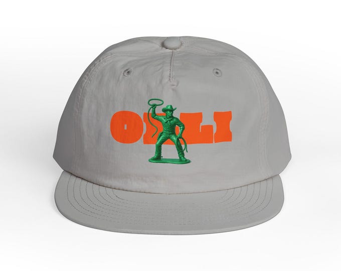 Green Plastic Cowboy Olli Cap