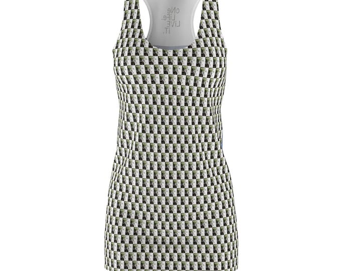 Racerback Dress, One Life Live It, Blue Sky Patterned Dress, Women's Clothing, Sleeveless Summer Dress