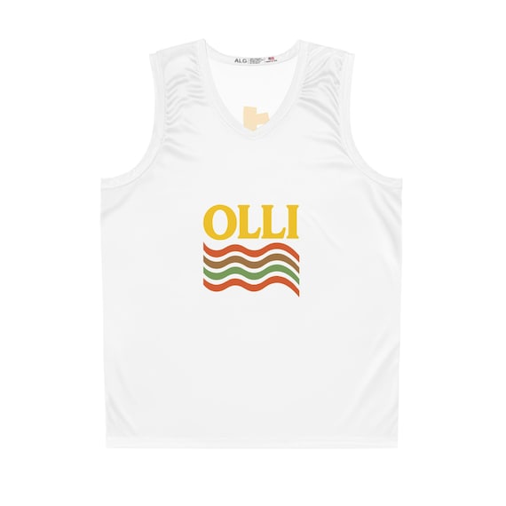 Vintage Basketball Jersey, Retro 70s Style Sportswear with One Life Live It, Olli Shirt for Men and Women, Athletic Apparel, Sports Fan