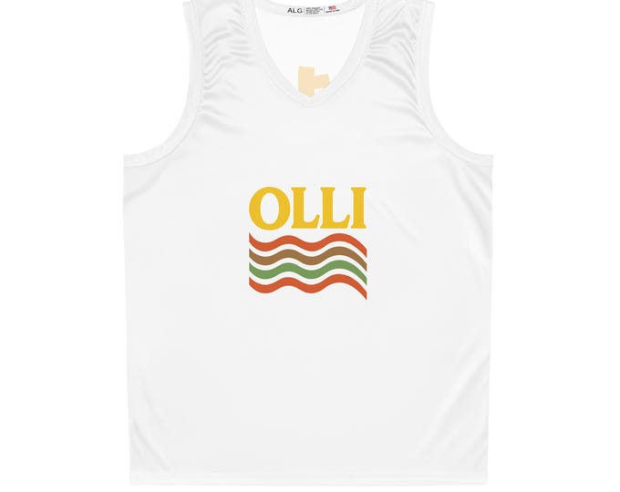 Vintage Basketball Jersey, Retro 70s Style Sportswear with One Life Live It, Olli Shirt for Men and Women, Athletic Apparel, Sports Fan