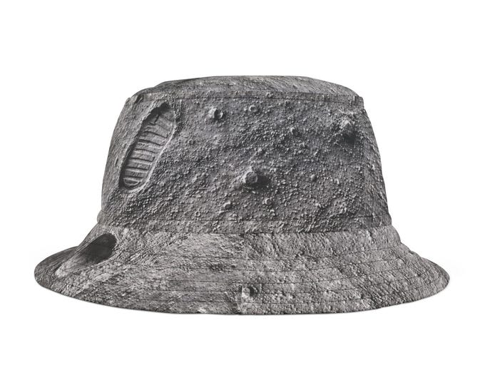 Moon Landing Footprint Bucket Hat | Constellation or Conspiracy?