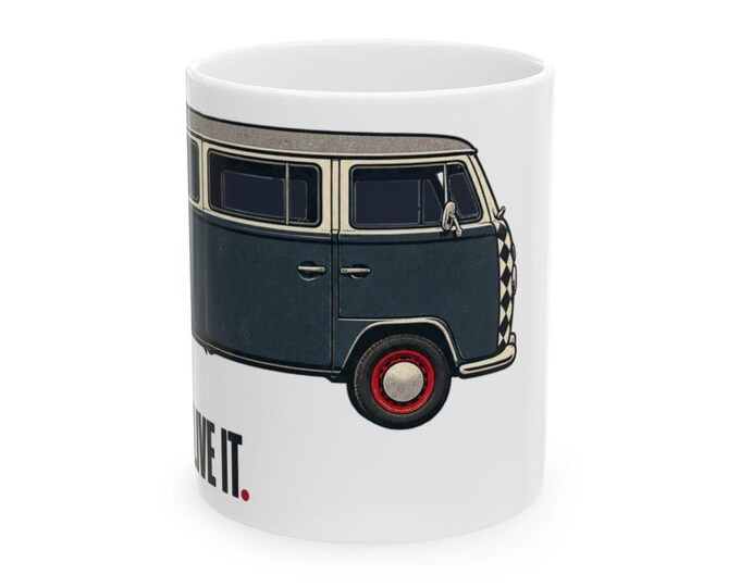 Vintage Camper Van Coffee Mug | One Life Road Trip Gift (11oz or 15oz)