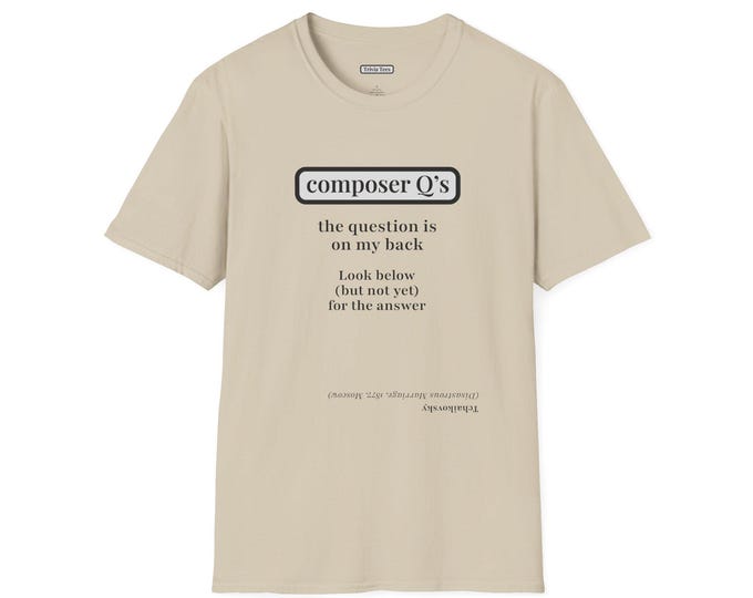 Trivia Tees - Composer Q's - Tchaikovsky