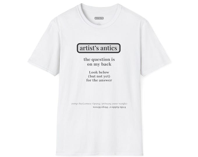 Frida Kahlo & Diego Rivera Trivia T-Shirt: Famous Painters Riddle for Art Lovers and History Buffs