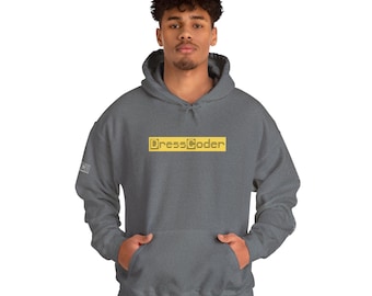 ASCII Hoodie For Coders, Unisex Heavy Blend Hooded Sweatshirt, Programmer Gift, Geek-Chic, Sysadmin Apparel, DressCoder Series