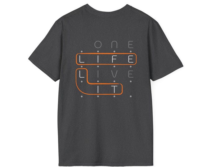 Inspirational 'Life is Lit' Unisex Graphic Tee - Motivational Wordplay Casual Soft Style T-Shirt