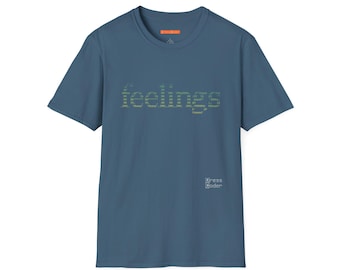 DressCoder 'Feelings' colorful Design Unisex Softstyle T-Shirt, Programmer Humor ASCII Tee, HTTP Status Shirt for Tech Geeks, Sysadmin Gift