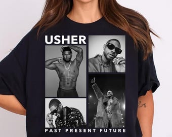 USHER PNG file, High-Resolution Digital Download-Perfect for Fan Art & Creative Projects, Usher Past Present Future World Tuor