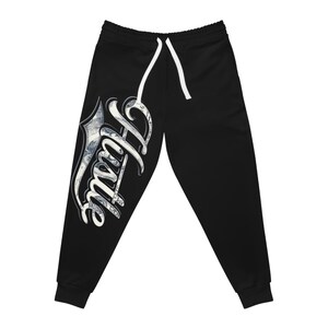 Hustle Athletic Joggers: Motivational Gym Pants, Fitness Joggers, Workout Wear, Active Lifestyle Apparel, Gift for Athletes