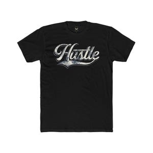 Hustle Unisex Cotton Crew Tee - Motivational T-Shirt, Casual Wear, Gift for Entrepreneurs, Gym Apparel, Daily Inspiration