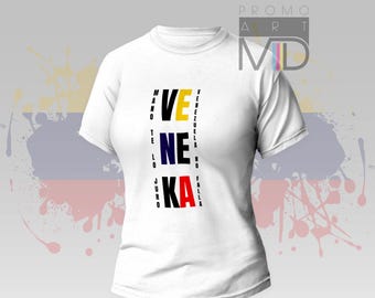 Venezuela Veneka T shirt Tank top - white - colors - vinil - png digital print sublimation rawayana