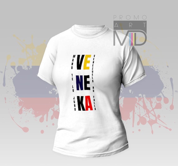 Venezuela Veneka T shirt Tank top - white - colors - vinil - png digital print sublimation rawayana
