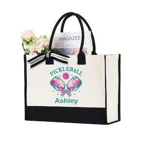 Personalized Pickleball Tote Bag: Gift for Pickleball Lover