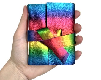 Tagebuch, unliniertes Tagebuch, Regenbogen-Notizbuch, Mini-Notizbuch, Reise-Skizzenbuch, Buntes Tagebuch, Notizbuch für Mädchen im Teenageralter, Traum-Journal