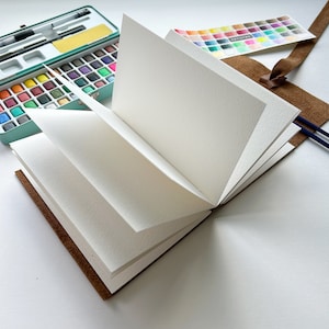 Personalized Watercolor Sketchbook, Mixed Media Sketchbook, Cotton Watercolor Sketchbook 140 lb Cold Press Cotton Watercolor Paper Journal
