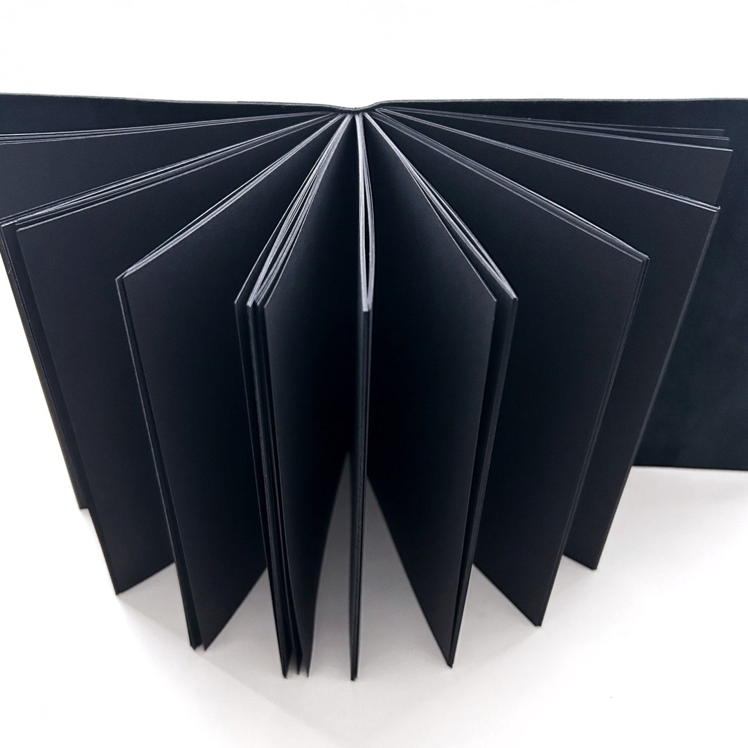 Black Paper Journal, Black Out Journal, Dark Aesthetic Journal, Shadow