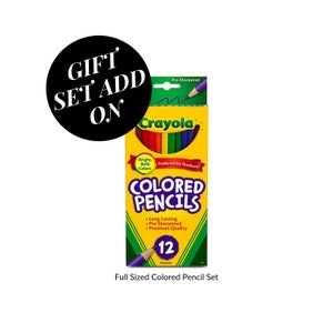 Add On Item - Full Size Crayola Colored Pencils, Set of 12 Assorted Colors