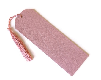Niedliches Leder Lesezeichen personalisiert, 30. 40. 50. Geburtstag Geschenk für Frauen, rosa Lesezeichen, drittes Jahrestagsgeschenk für sie