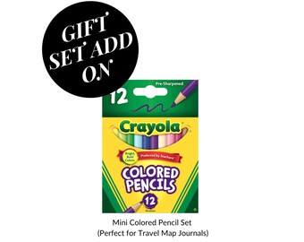 Add On Item - Mini Crayola Colored Pencils, Set of 12 Assorted Colors