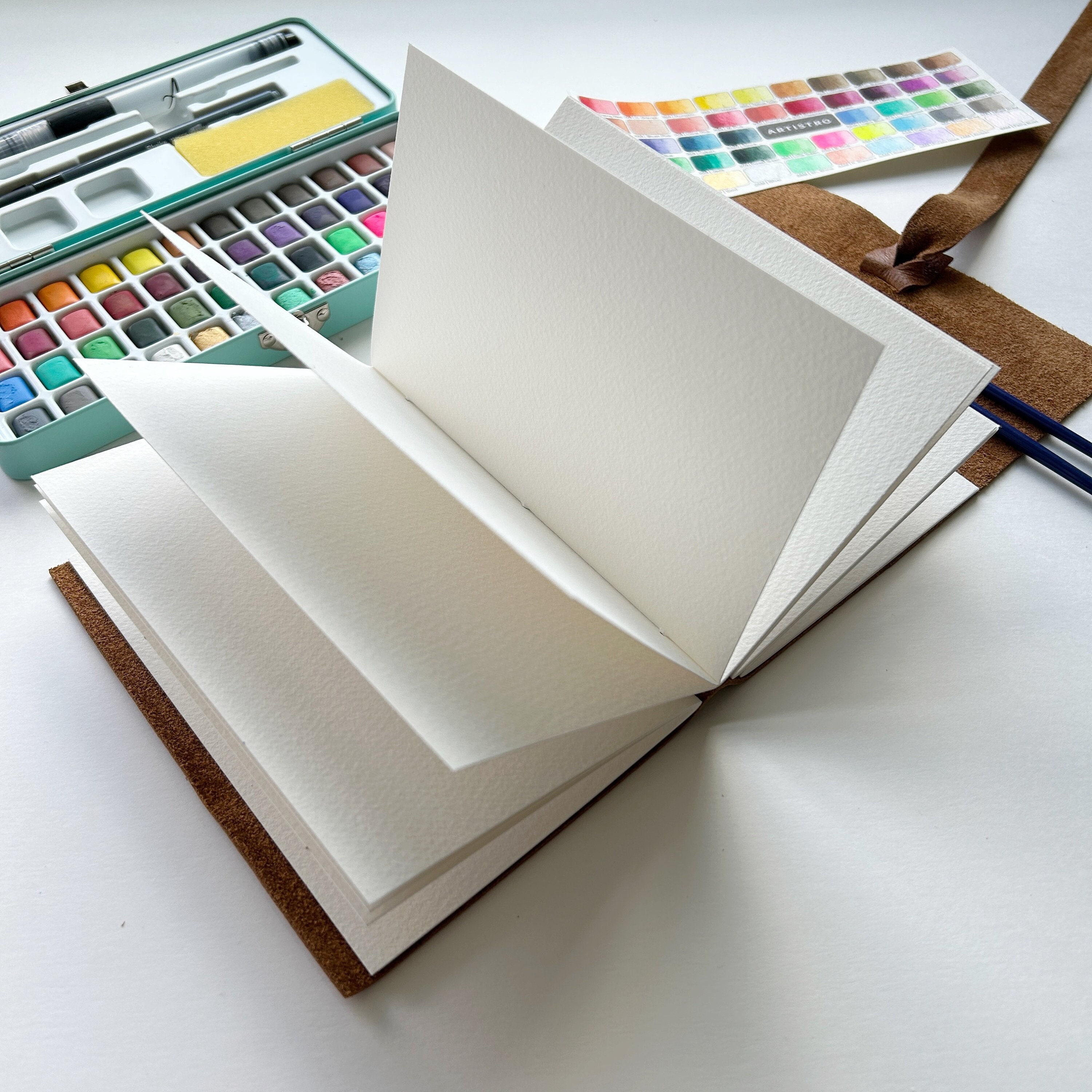 Fabriano Watercolor Paper Samples Artistico 5 Studio Hot Press