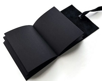 Blackout Journal, Schwarzes Notizbuch, Traum Journal, Manifestation Journal, Schwarzes Zeichenpapier Skizzenbuch, Gothic Journal, Dunkle Ästhetik