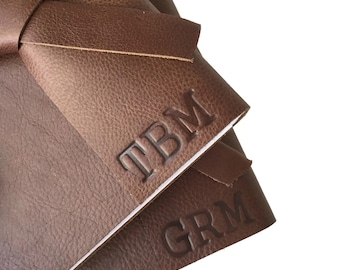 Unlined Custom Leather Sketchbook, Personalized Leather Sketchbook, Monogrammed Leather Journal, Unlined Notebook, Monogrammed Sketchbook