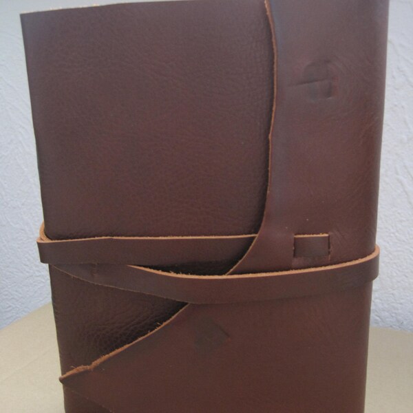 Large Leather Journal Sketchbook with blank pages