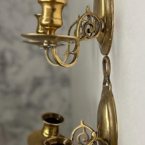 Vintage Ornate Brass Wall Sconce (Sold Separately)