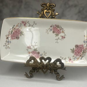 Vintage Royal Doulton Canton Sandwich Tray H5052, Fine Bone China Floral Serving Platter, Rectangular Cake Plate, High Tea Party Decor