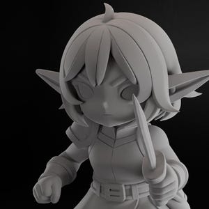 Goblin-Kriegerin STL – sofort druckbare Miniatur