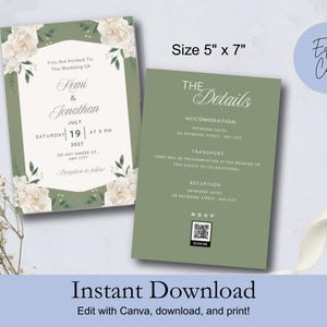 Hochzeitseinladungsvorlage, bearbeitbare Hochzeitseinladung, Hochzeitspostkarte, Canva Hochzeitseinladungsvorlage, zum Drucken