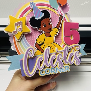 Cake topper Gracie's Corner SVG and .Studio file