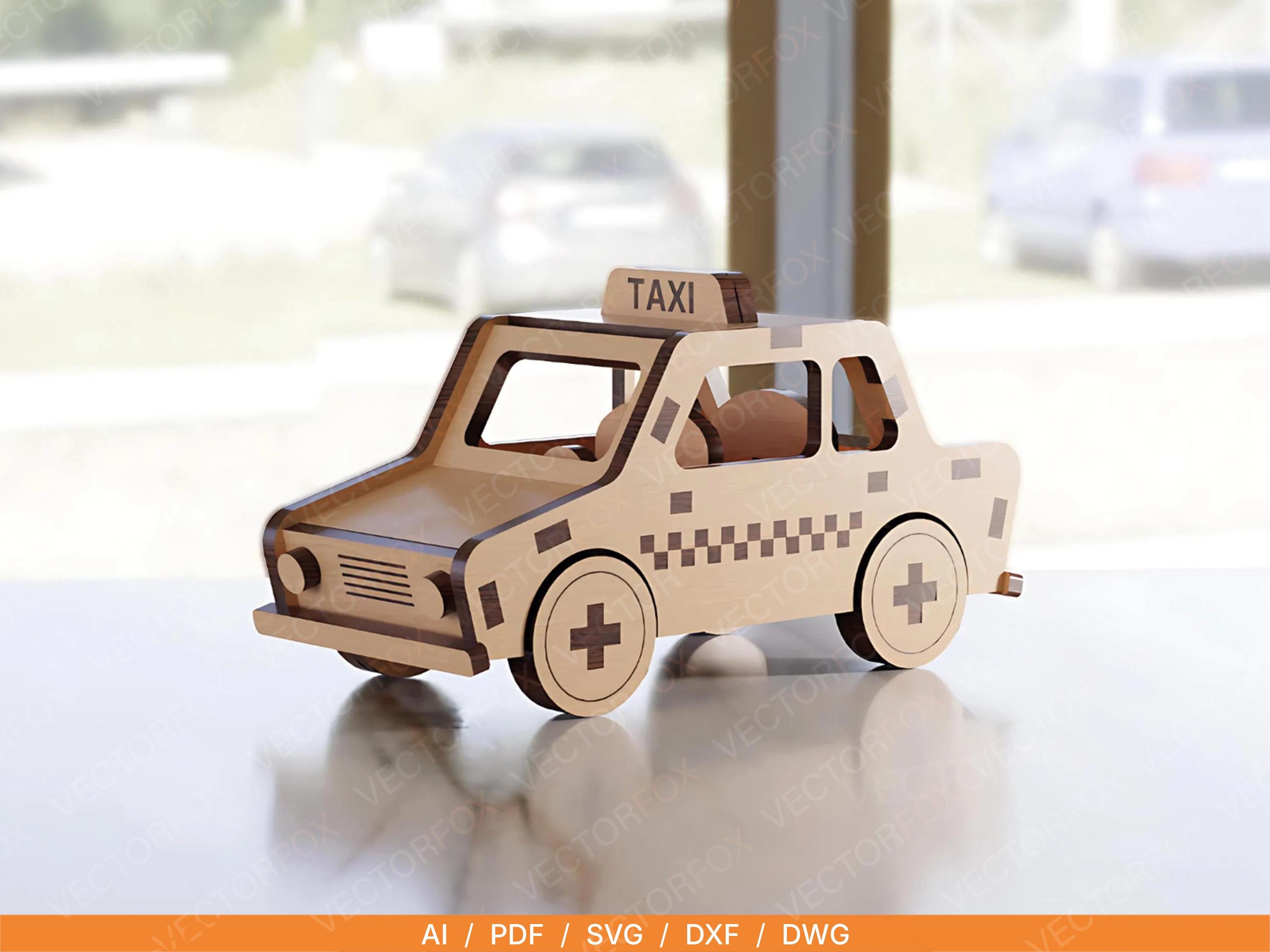 Set Modellini Auto Taxi Classici Scala 1:87 H0 – Miniature Plastica Kinder Surprise