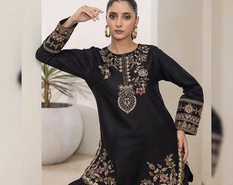 Farshi Shalwar Suit Pakistani Designer Silk Shalwar Kameez Embroidered Dress Latest Punjabi Patiala Partywear Nikkah Dress Ethnic EId Outfit