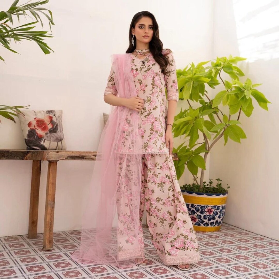 Farshi Shalwar Suit Pakistani Designer Silk Shalwar Kameez Embroidered — free download