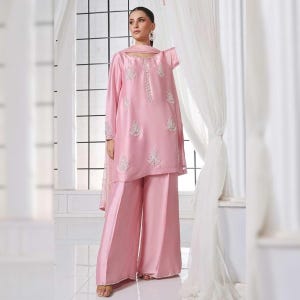 Farshi Shalwar Suit Pakistani Designer Silk Shalwar Kameez Embroidered Dress Latest Punjabi Patiala Partywear Nikkah Dress Ethnic EId Outfit