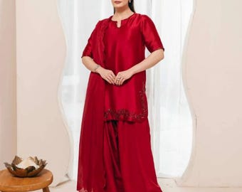 Farshi Shalwar Suit Pakistani Designer Lawn Shalwar Kameez Embroidered Dress Latest Punjabi Patiala Partywear Nikkah Dress Ethnic EId Outfit