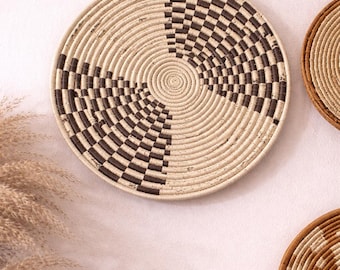 Large Patterned Woven Wall Plate