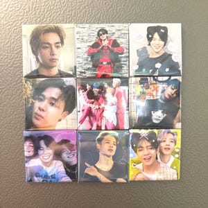 BTS Fridge Magnets Set: J-Hope, Taehyung, Jimin (2&quot;x2&quot;)