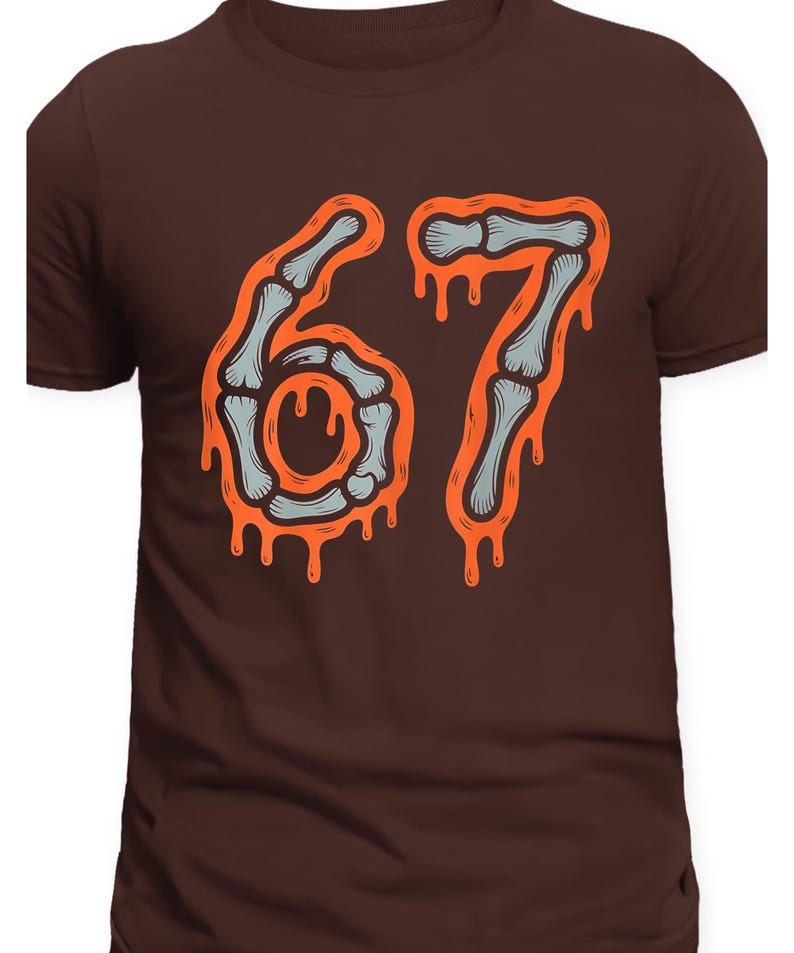 Skeleton Bones Number 67 Dripping Horror Design - Etsy