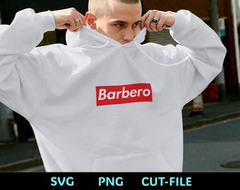 Barbero SVG | Latin Barber Shop Design | Barber Gift Cut File | Cricut & Silhouette | Layered SVG | Barbershop Logo Style