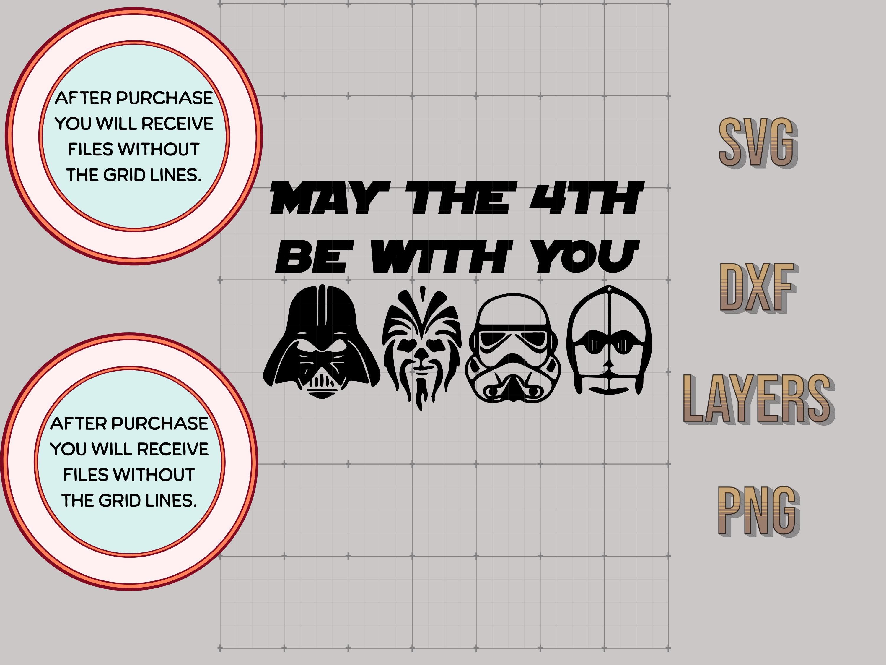May the 4th Be With You SVG, Star Wars Characters SVG, Cricut Cut File ...