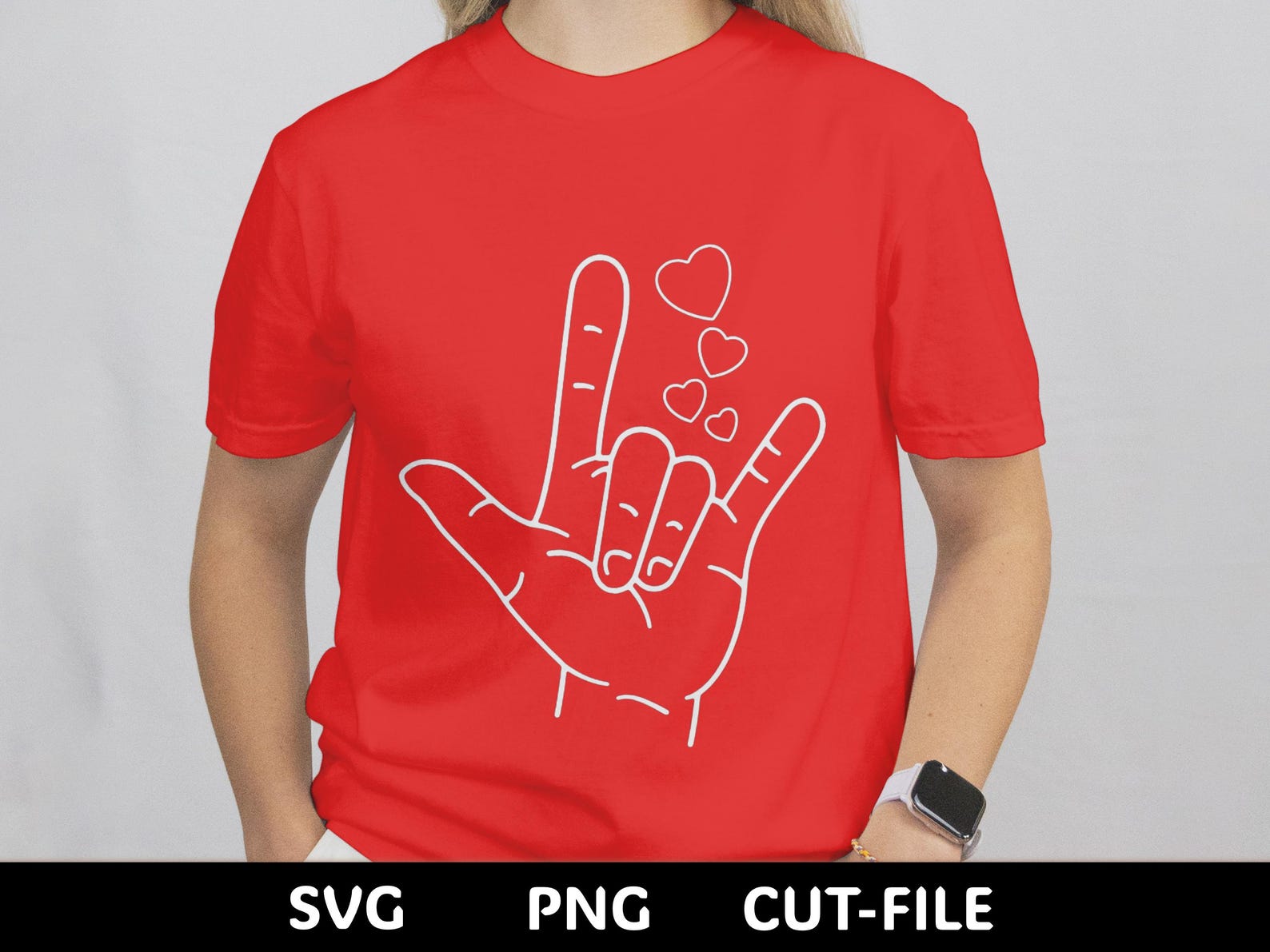 ASL I Love You Hand Sign Cut File | Valentine's Day SVG PNG - Etsy