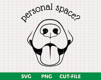 Rolig hund personligt utrymme SVG, sarkastisk husdjursälskare klippfil