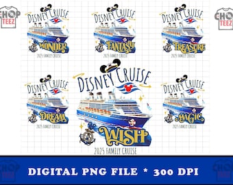 2025 Cruise PNG Bundle | Family Vacation Graphics (Digital Download)