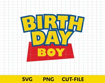 SVG PNG per festeggiato / Design per maglietta di compleanno ispirato a Toy Story / Download immediato / File di taglio per Cricut e Silhouette / SVG per festa di compleanno