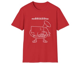 T-shirt « Le cuivre dans Nebraska » | T-shirt humoristique sur les fanfares du Nebraska, T-shirt musique cuivres