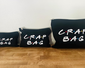 Crap Bag Canvas Tote, Zip Bags, Multiple sizes