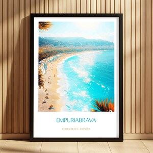 Poster Empuriabrava, Costa Brava, Strand Spanien I Spanien Poster