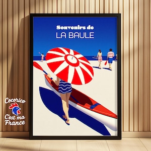 La Baule • Elegância costeira • Nossa bela França • Pôster BAU90
